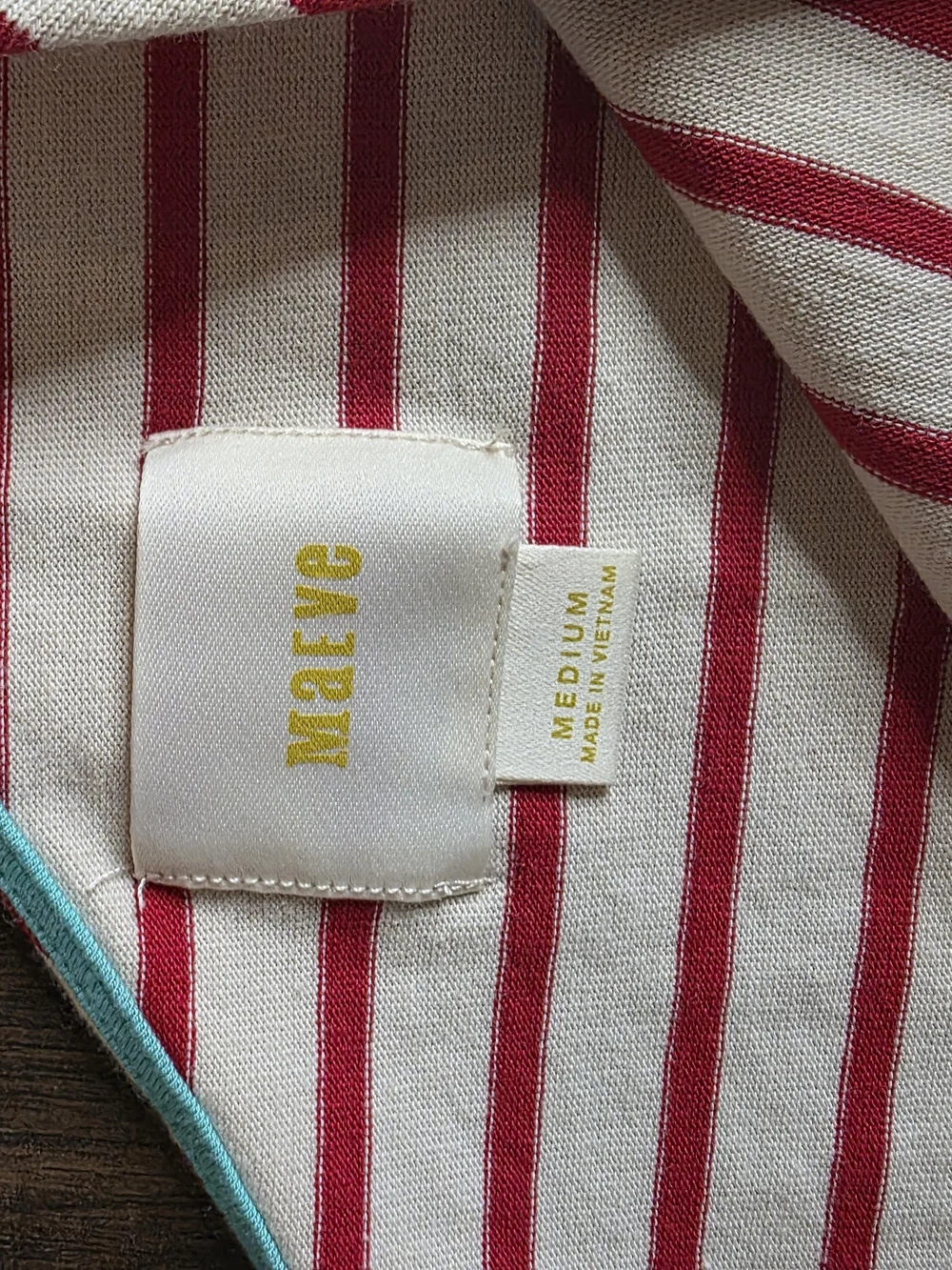 Maeve Anthropologie One-Shoulder Striped Dress | Red & Ivory Cotton